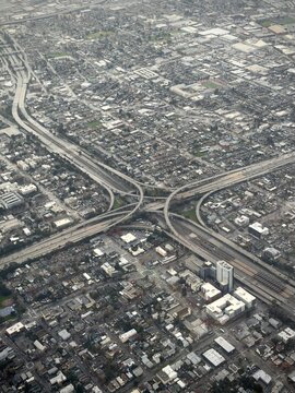 aerial view of city