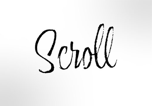 Black Ink Pen Text Effect Brush Script Artistic Grunge Font