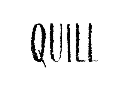 Black Ink Pen Text Effect Grunge Dry Stroke Font