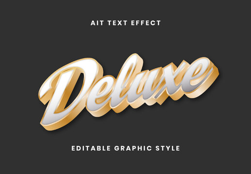 Silver and Gold Text Effect Luxury Script Font