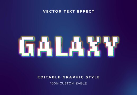 White Pixel Art Text Effect Arcade Pixelated Bright Font