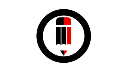 Creative Pencil Logo Icon - Art Design Education Business.