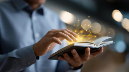 Digital education online learning courses knowledge resources open book icon concept visualization educational technology display e learning representation scene