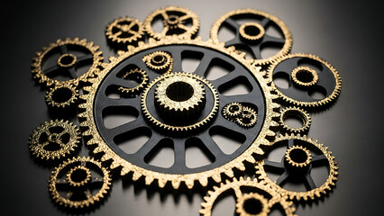 Interlocking gears mechanism