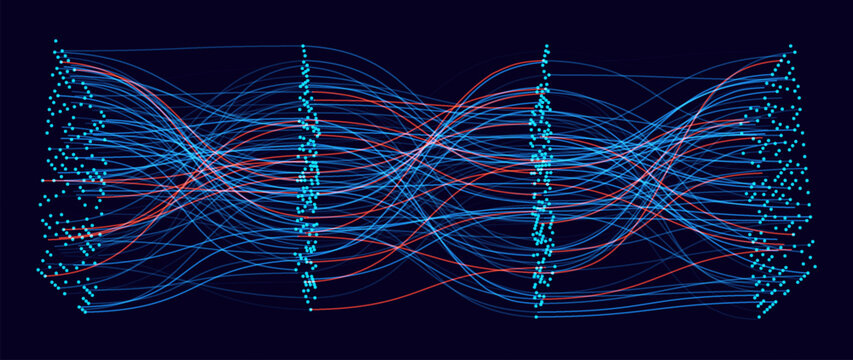 Layers Inside GPT General Purpose Transformer Convolutional Neural Network Architecture. How AI Work. Data Science, Machine Learning, Artificial Intelligence. AI Tech Science Vector Illustration.
