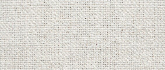 White canvas fabric texture background close up