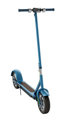 Electric scooter on transparent background. 3D illustration