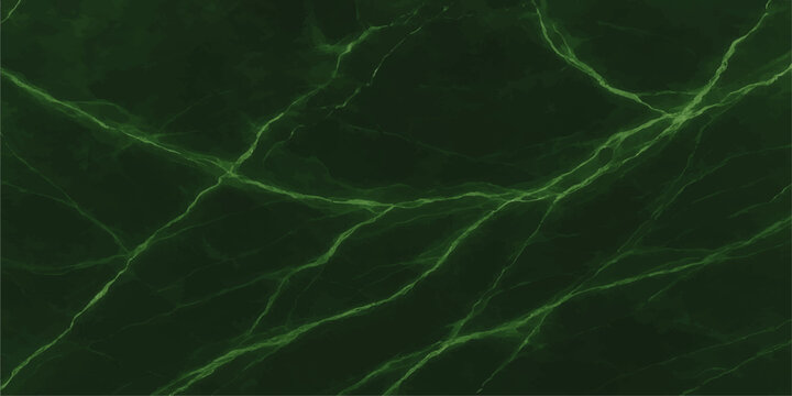 Seamless green abstract background featuring electric blue lightning particles and liquid wave ripples in a fractal motion design