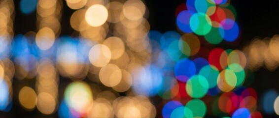 Abstract colorful out of focus lights background bokeh