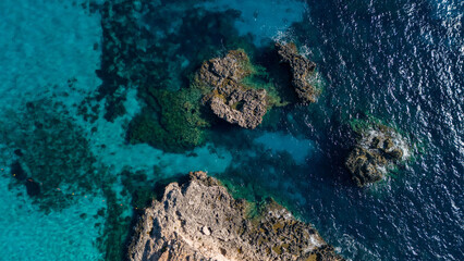 Beautiful color of water