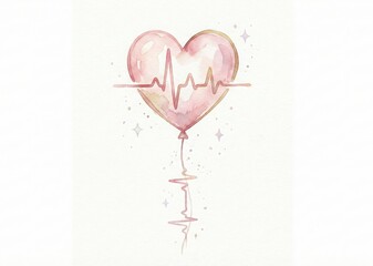 Heart Balloon with ECG Line