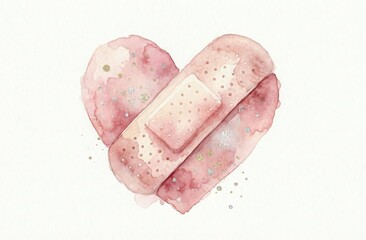 Heart Shaped Bandage Plaster