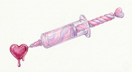 Pastel Syringe Candy Concept