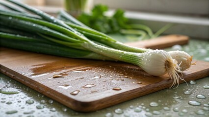 fresh green onions