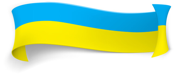 Ukrainian flag ribbon