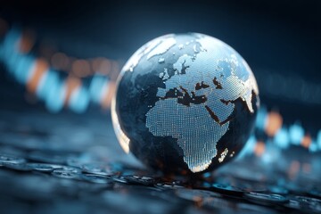 Concept of Global Trade Impacted by Tariffs and Economic Policies Affecting Markets and Commerce