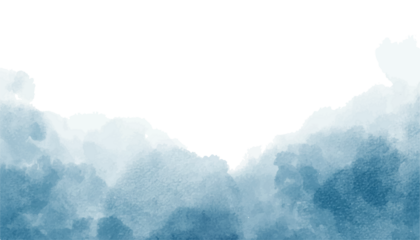 Modern abstract luxury pastel blue watercolor and gold brush stroke background for wedding, banner, or birthday card templates

