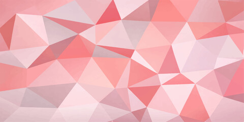 Seamless pink and colorful mosaic vector illustration featuring an abstract geometric triangle pattern and diamond shapes for a retro style web backdrop and decorative wallpaper design