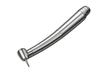 Dental handpiece drill isolated on transparent background close up shot