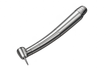 Dental handpiece drill isolated on transparent background close up shot