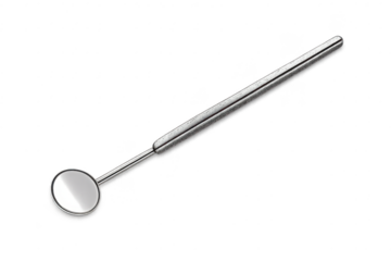 Dental Mirror with a transparent background for professional use.
