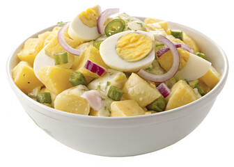 potato-salad on a isolated transparent background