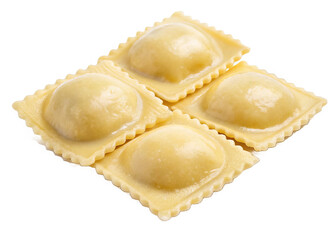 ravioli on a isolated transparent background