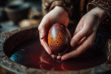 Finished Painted Easter Eggs &mdash; Traditional Handmade Holiday Decoration