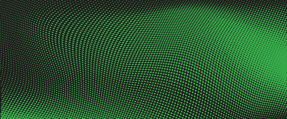 Dark blue halftone dotted abstract background, big data pattern, technology or futuristic visualization, waveform dot texture, music backdrop.