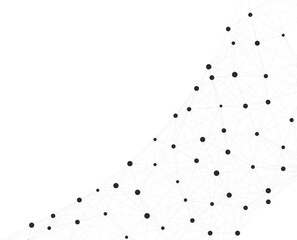 Abstract Plexus mesh geometric background. Dots connected by lines. Technology abstract background. Minimalist mesh backdrop. Abstract polygonal shape.