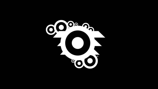 vector circle element motion design collection on alpha background