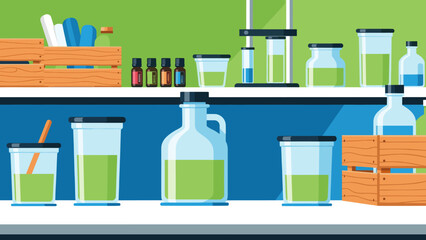 A colorful illustration of smoothie cups with straws on a clean white surface, conveying a refreshing and healthy vibe.