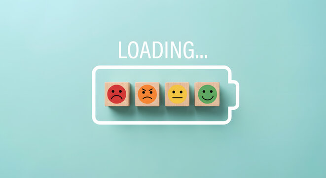 emotions battery loading, mood changing