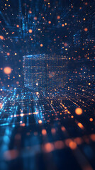 Abstract technology space