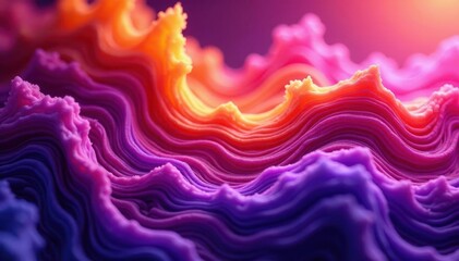 Swirling purple and orange abstract liquid, retro noise texture , digital, pattern, modern