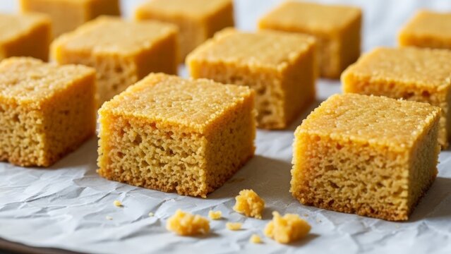 Golden Square Mysore Pak Dessert Pieces
