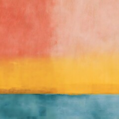 Clean minimalist background with three horizontal sections in peach, yellow, and teal, offering a calm and balanced aesthetic.