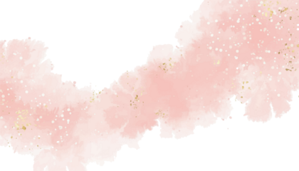 Modern abstract luxury wedding invitation templates with pastel pink watercolor, glitter gold, and valentines day background

