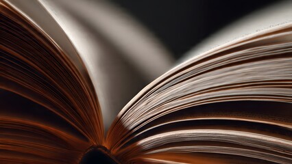 An open book reveals knowledge with its pages invitingly splayed wide, inviting exploration into the stories and wisdom contained within its paper leaves.