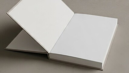 Open Blank Book Mockup for Design Projects
