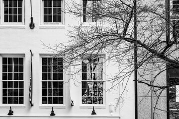 Elegant cityscape in wintertime Charlotte, North Carolina