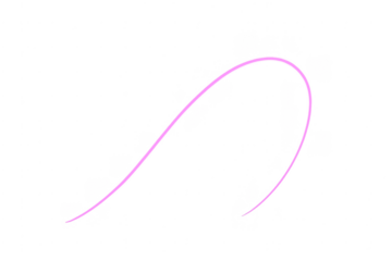 Glowing pink light trail drawing an arc
