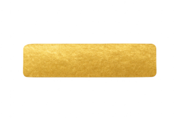 Gold foil horizontal banner with rounded corners