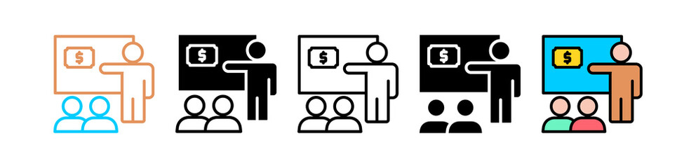 Business Presentation multiple icon