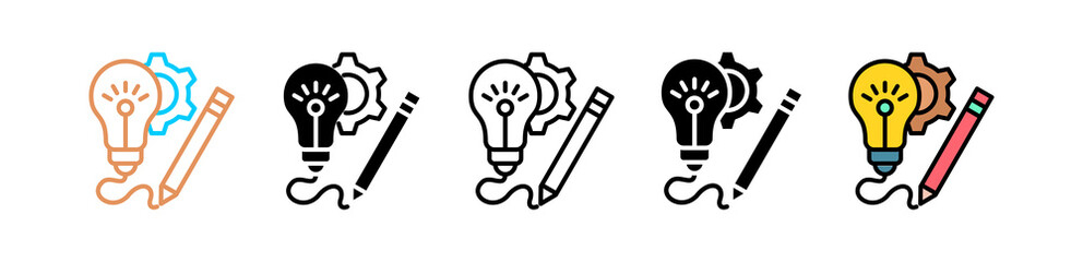 Creativity multiple icon