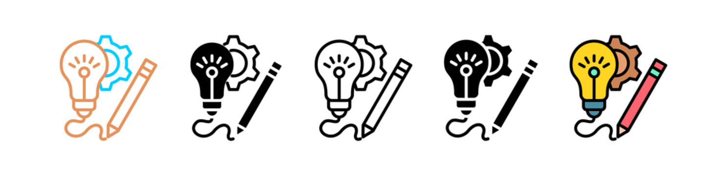 Creativity multiple icon