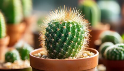 Close Up Of A Small Cactus Plant