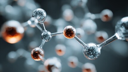 Abstract Molecular Structure Visualization with Interconnected Spheres and Rods