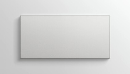 mockup showing a single large horizontal canvas with no frame, displayed against a light gray wall