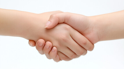 女性同士が手をしっかり握る正面接写カット